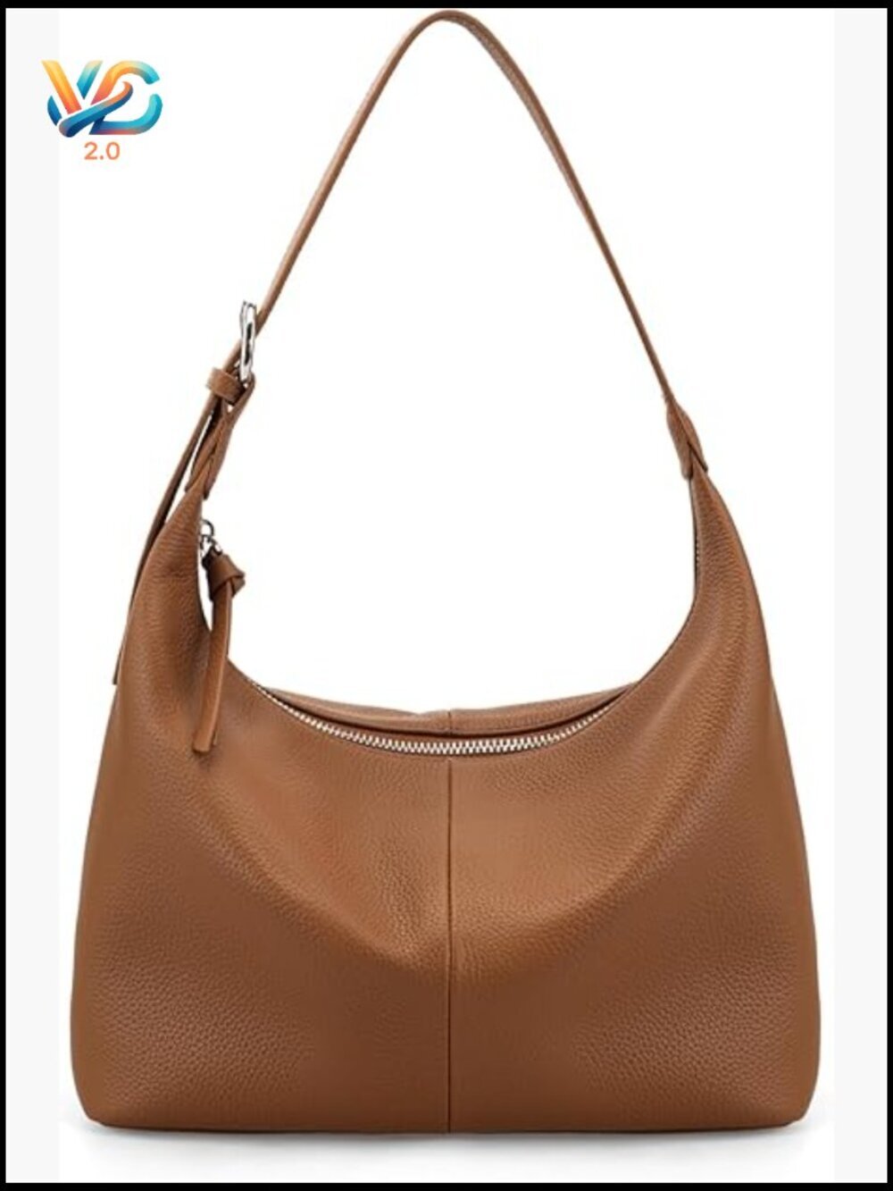 Genuine Leather Slouchy Hobo Bag Lightweight Shoulder Purse Satchel